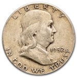 1952 Franklin Half Dollar 20-Coin Roll Avg Circ