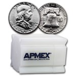1952 Franklin Half Dollar 20-Coin Roll BU