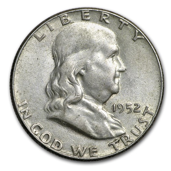 1952 Franklin Half Dollar AU 1952 Franklin Half Dollar AU