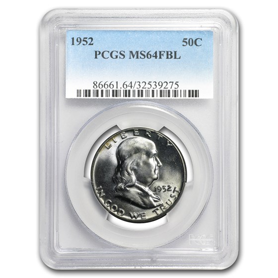 1952 Franklin Half Dollar MS-64 PCGS (FBL) 1952 Franklin Half Dollar MS-64 PCGS (FBL)