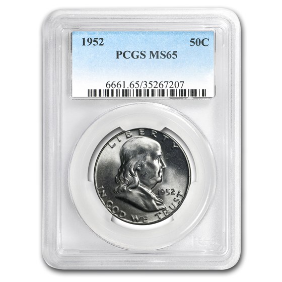1952 Franklin Half Dollar MS-65 PCGS 1952 Franklin Half Dollar MS-65 PCGS