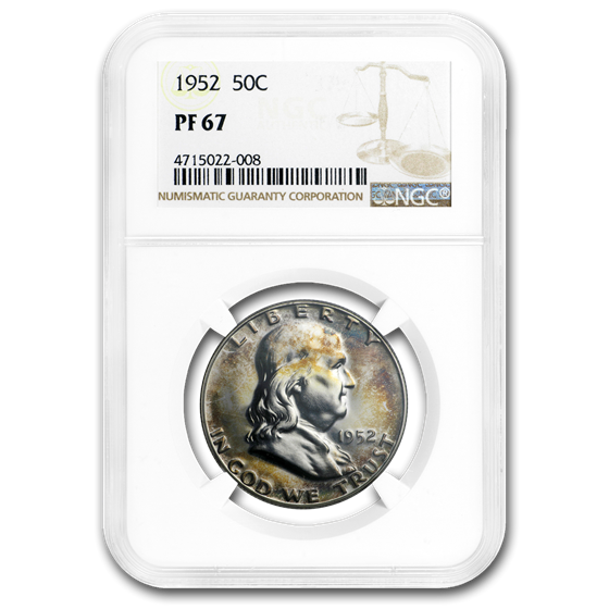 1952 Franklin Half Dollar PF-67 NGC