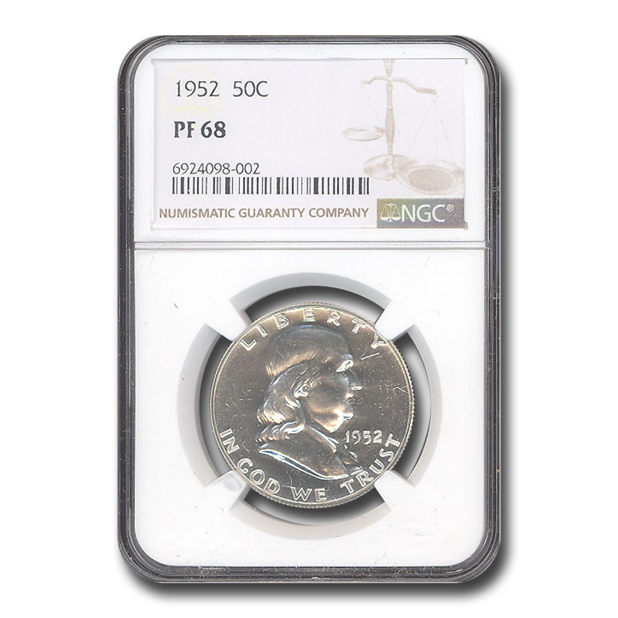 1952 Franklin Half Dollar PF-68 NGC