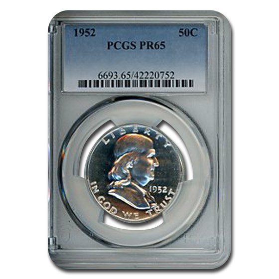 1952 Franklin Half Dollar PR-65 PCGS 1952 Franklin Half Dollar PR-65 PCGS