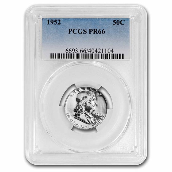 1952 Franklin Half Dollar PR-66 PCGS 1952 Franklin Half Dollar PR-66 PCGS