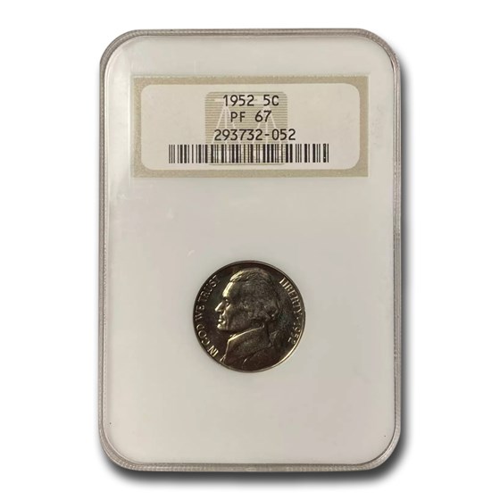 1952 Jefferson Nickel PF-67 NGC 1952 Jefferson Nickel PF-67 NGC