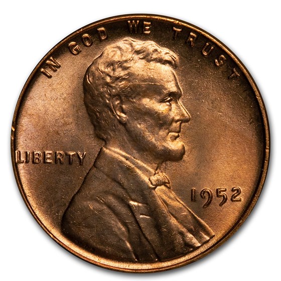 1952 Lincoln Cent BU (Red)