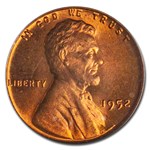 1952 Lincoln Cent MS-66 PCGS (Red)