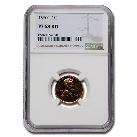 1952 Lincoln Cent PF-68 NGC (Red) 1952 Lincoln Cent PF-68 NGC (Red)
