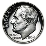 1952 Roosevelt Dime Gem Proof