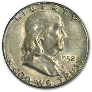 1952-S Franklin Half Dollar AU