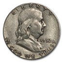 1952-S Franklin Half Dollar Fine/XF