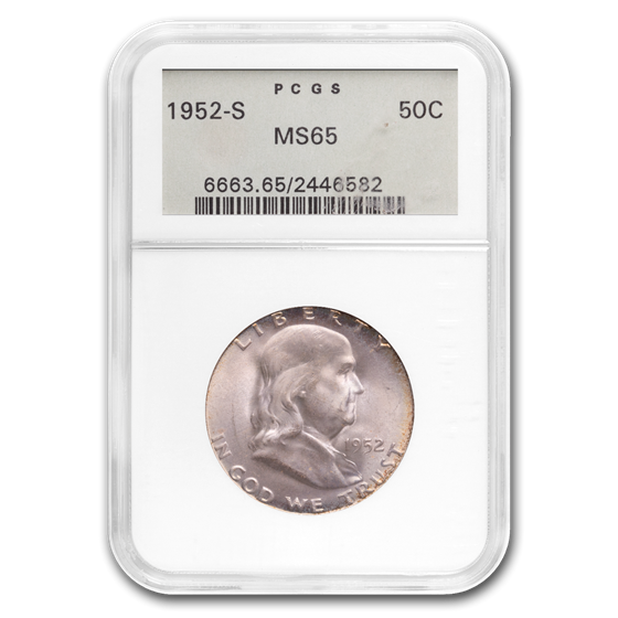 1952-S Franklin Half Dollar MS-65 PCGS (Beautifully Toned) 1952-S Franklin Half Dollar MS-65 PCGS (Beautifully Toned)