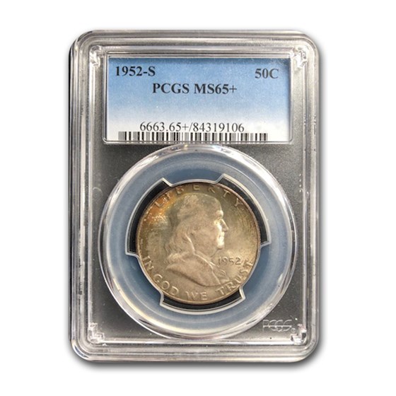 1952-S Franklin Half Dollar MS-65+ PCGS 1952-S Franklin Half Dollar MS-65+ PCGS