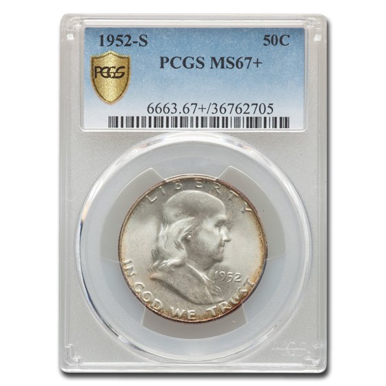 1952-S Franklin Half Dollar MS-67+ PCGS 1952-S Franklin Half Dollar MS-67+ PCGS