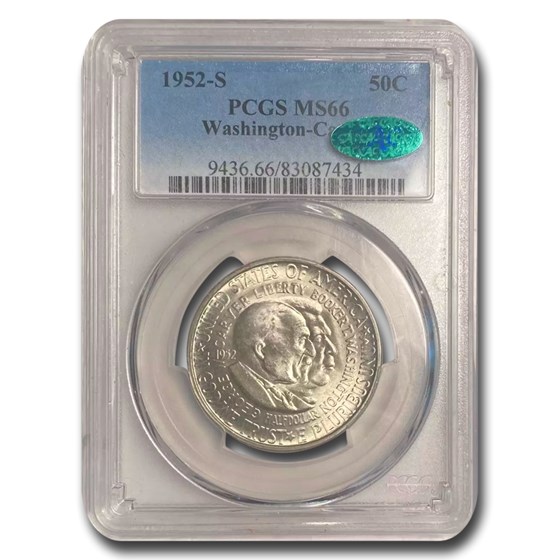 1952-S Washington-Carver Half MS-66 PCGS CAC 1952-S Washington-Carver Half MS-66 PCGS CAC