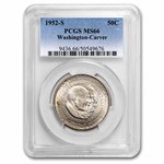 1952-S Washington-Carver Half MS-66 PCGS