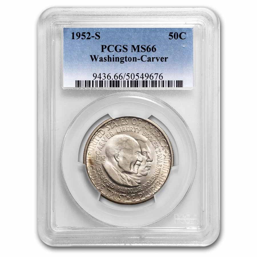 1952-S Washington-Carver Half MS-66 PCGS