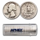 1952-S Washington Quarter 40-Coin Roll Avg Circ