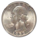 1952-S Washington Quarter MS-65 NGC