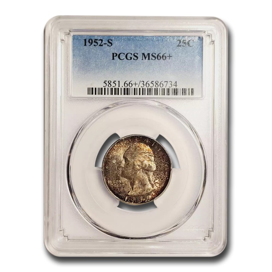 1952-S Washington Quarter MS-66+ PCGS