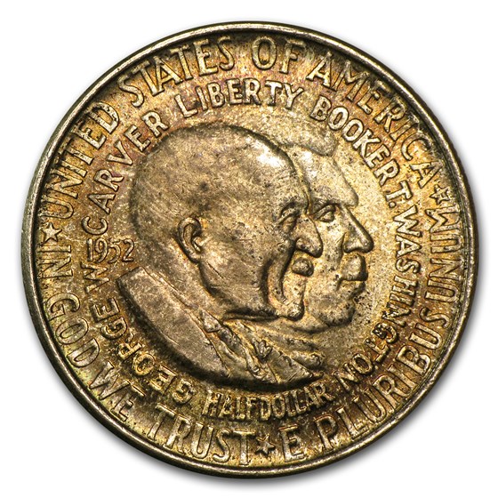 1952 Washington-Carver Half Dollar MS-62 (Toned) 1952 Washington-Carver Half Dollar MS-62 (Toned)