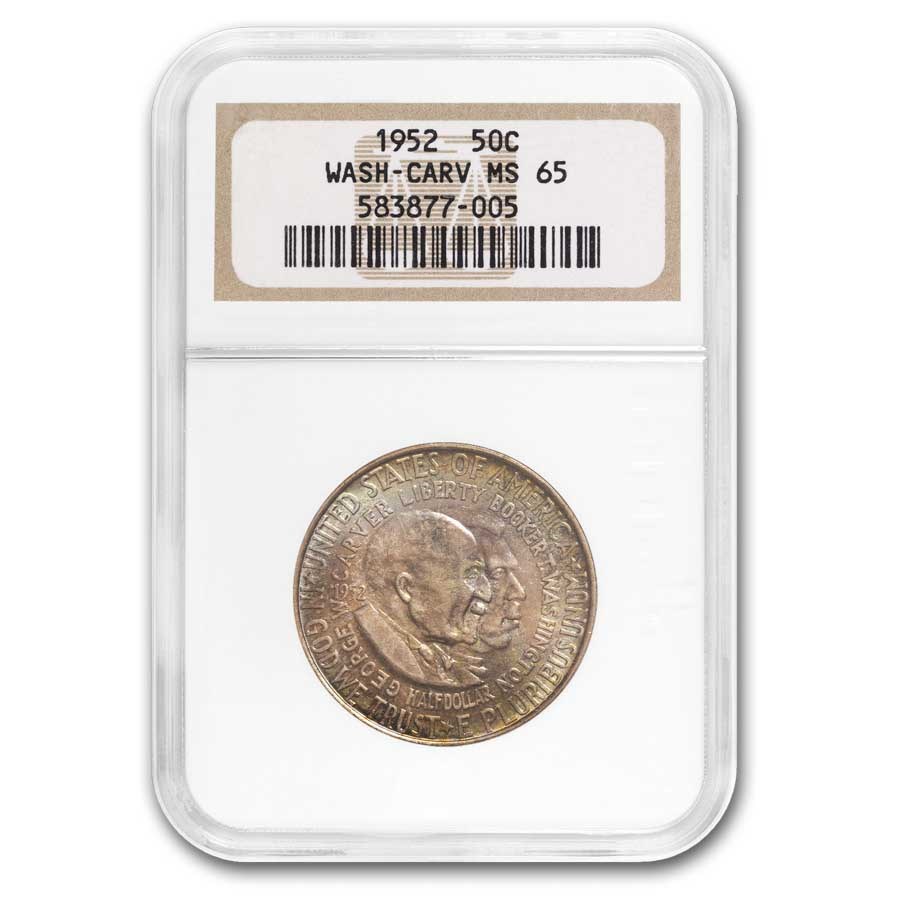 1952 Washington-Carver Half Dollar MS-65 NGC (Nicely Toned)