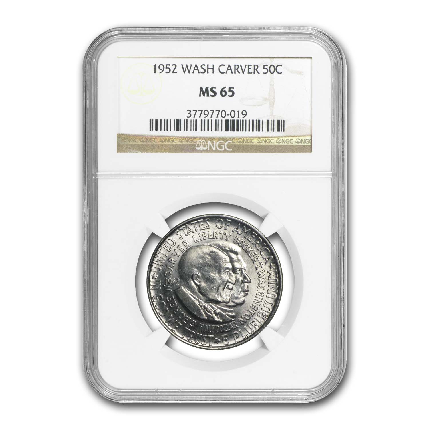 NGC鑑定 MS65 1952年 マカオ 50アヴォス銀貨 Buy 1952 Washington-Carver Half Dollar MS-65 NGC | APMEX