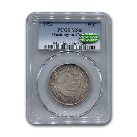 1952 Washington-Carver Half MS-66 PCGS CAC 1952 Washington-Carver Half MS-66 PCGS CAC