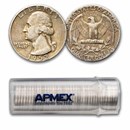 1952 Washington Quarter 40-Coin Roll Avg Circ