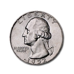 1952 Washington Quarter AU 1952 Washington Quarter AU