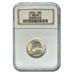 1952 Washington Quarter MS-66 NGC