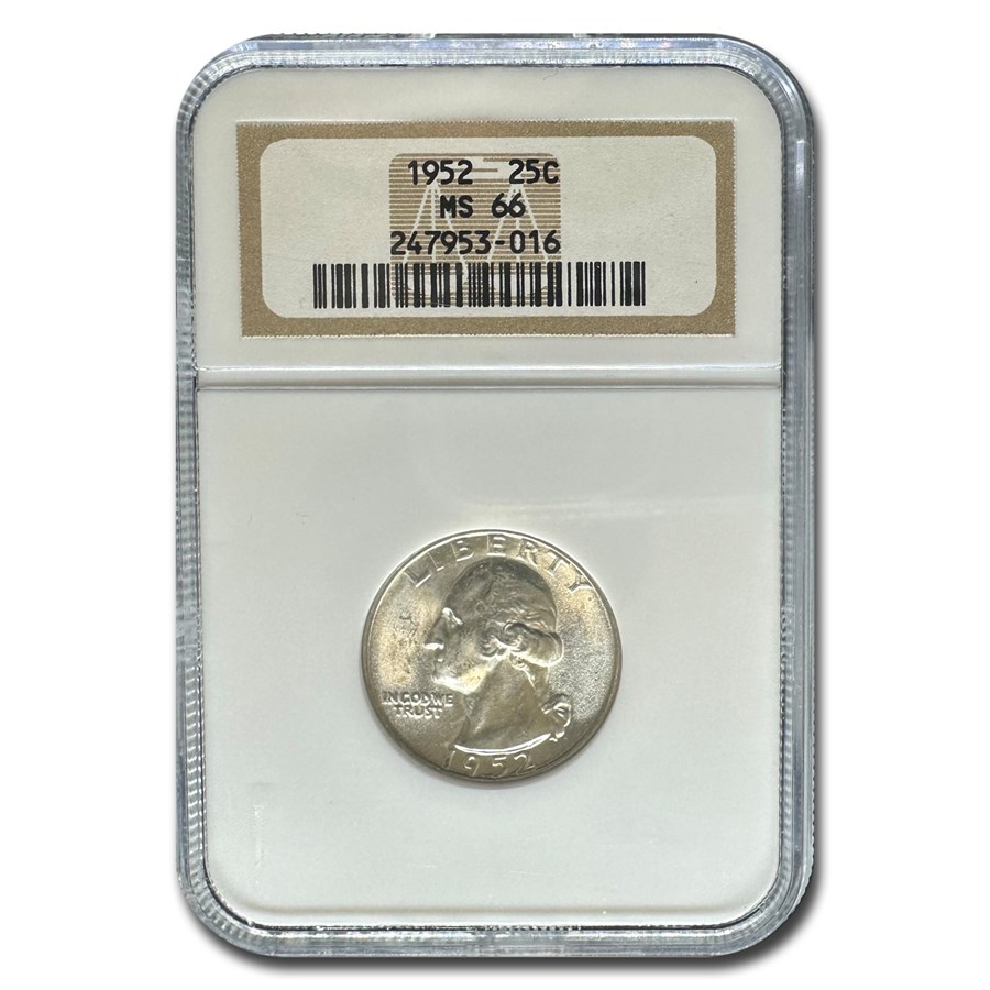 1952 Washington Quarter MS-66 NGC