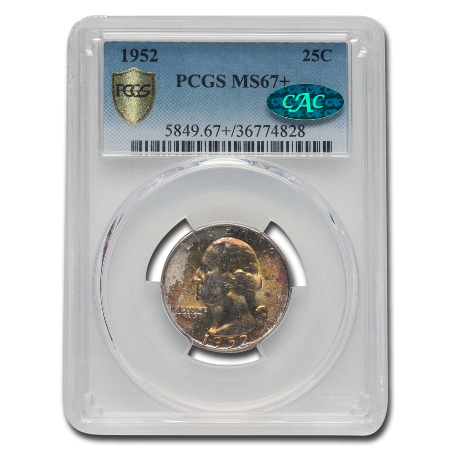 1952 Washington Quarter MS-67+ PCGS CAC