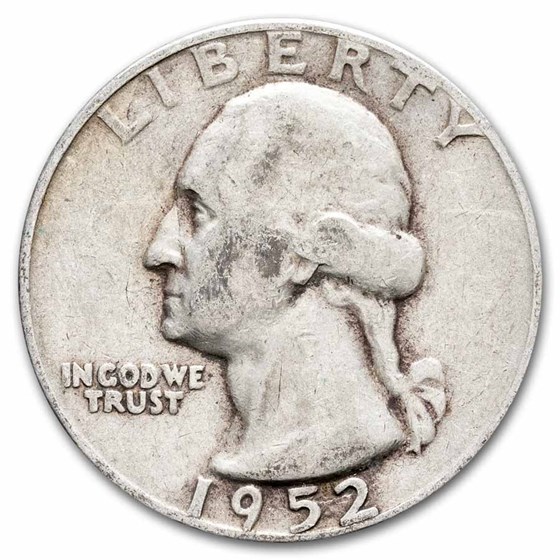 1952 Washington Quarter VG/XF 1952 Washington Quarter VG/XF