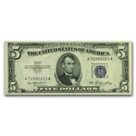 1953-1953-B $5.00 Silver Certificate CU