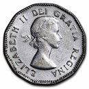 1953-1964 Canada 5 Cents Elizabeth II Avg Circ