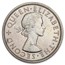 1953-1965 New Zealand Copper-Nickel 1/2 Crown Elizabeth II BU