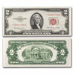 1953* $2.00 U.S. Note Red Seal AU (Fr#1509*) Star Note
