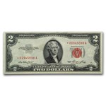 1953* $2.00 U.S. Note Red Seal CU (Fr#1509*) Star Note