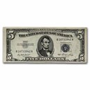 1953 $5.00 Silver Certificate AU (Fr#1655)