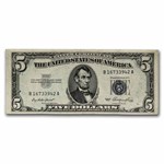 1953 $5.00 Silver Certificate AU (Fr#1655)