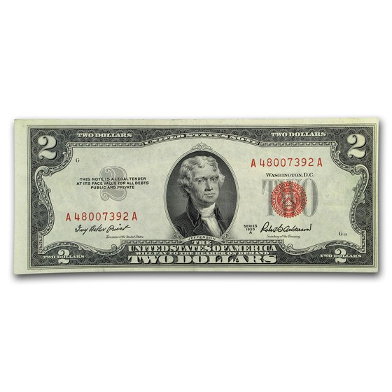 1953-A $2.00 U.S. Note Red Seal CU (Fr#1510) 1953-A $2.00 U.S. Note Red Seal CU (Fr#1510)