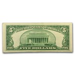 1953-A $5.00 Silver Certificate AU (Fr#1656)