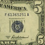 1953-A $5.00 Silver Certificate AU (Fr#1656)