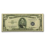1953-A $5.00 Silver Certificate AU (Fr#1656)