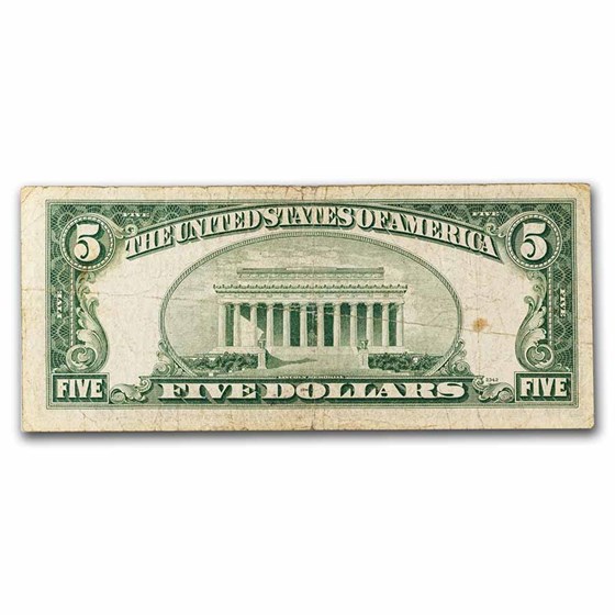 1953-A $5.00 Silver Certificate VG/VF (Fr#1656) 1953-A $5.00 Silver Certificate VG/VF (Fr#1656)