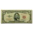 1953-A $5.00 U.S. Note Red Seal Avg Circ VG/VF (Fr#1533)