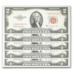 1953-C* $2.00 U.S. Notes Red Seal CU (Fr#1512*) 43 Consecutive