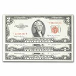 1953-C* $2.00 U.S. Notes Red Seal CU (Fr#1512*) 43 Consecutive